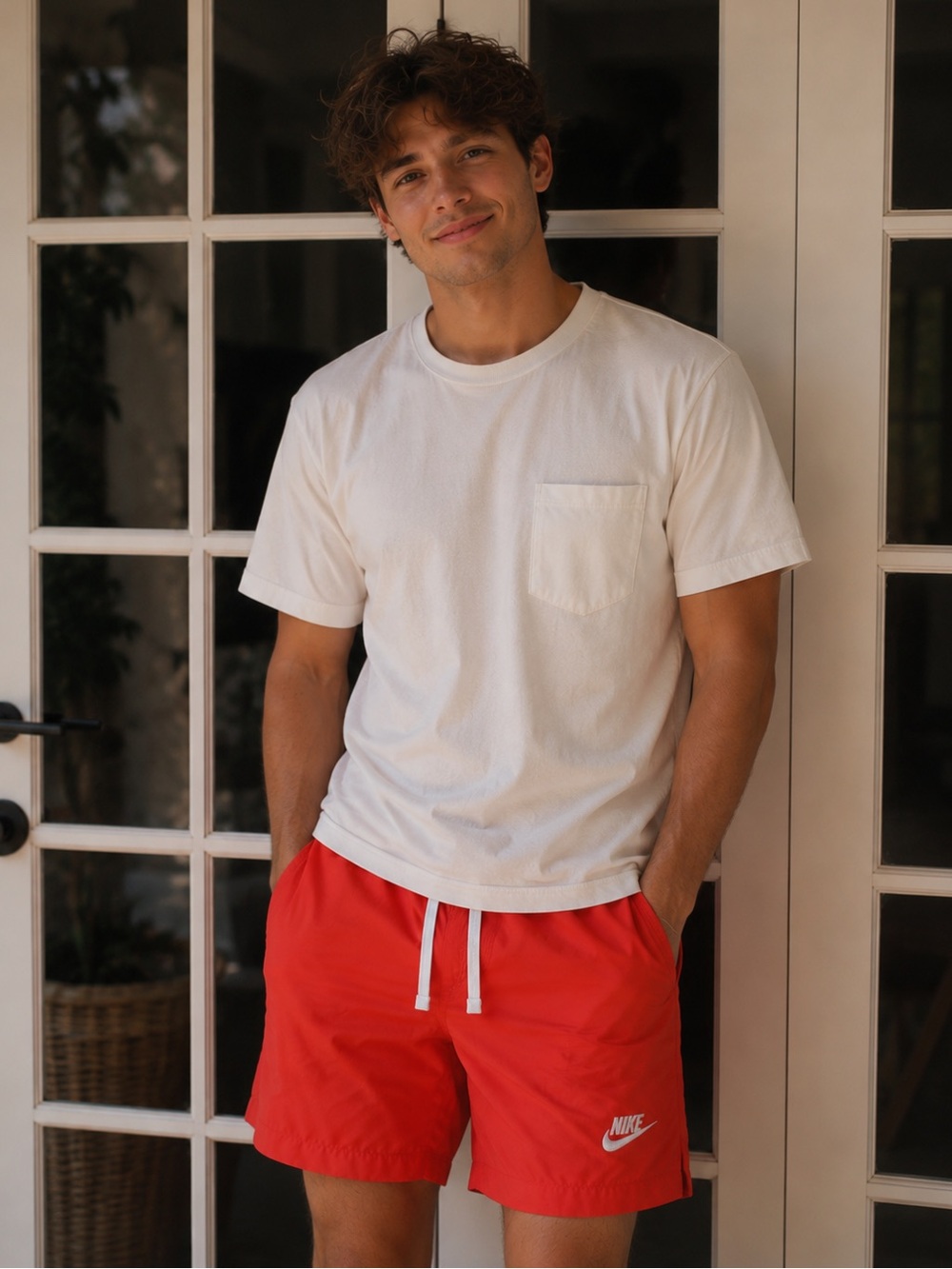 Adult Small Nike Coral Athletic or Swim Shorts w/ Drawstring